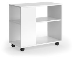 Vicco Marian Salontafel – 70 x 36.6 cm met wielen Wit
