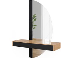 Vicco Melisa Kaptafel – 120 cm met 2 laden Zwart