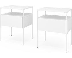 Vicco Mira Nachtkastje – Set van 2 Wit