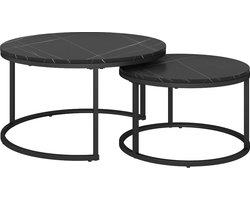 Vicco Montreal Salontafelset – 77 x 40 cm 2 delen Zwart