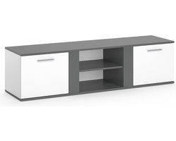 Vicco Novelli TV-meubel – 155 x 41 cm Antraciet