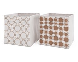 Vicco Opbergbox – 30 x 30 cm Set van 2 Wit/Goud