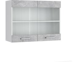 Vicco R-Line Hangkast – 80 cm met glazen deuren Beton