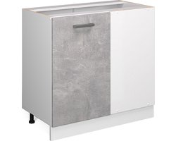 Vicco R-Line Hoekkast – 86 cm zonder werkblad Beton