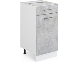 Vicco R-Line Keuken Keukenonderkast – 40 cm zonder werkblad Beton zonder werkblad