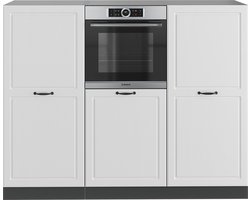 Vicco R-Line Keukenblok – 180 cm zonder werkblad Landhuis wit/antraciet