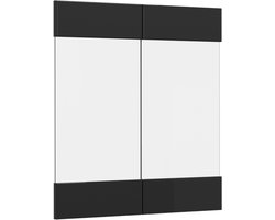 Vicco R-Line Keukenfront – 59.2 x 59 cm meubelfront voor de glazen hangkast Zwart hoogglans