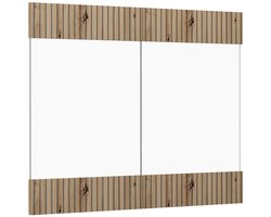 Vicco R-Line Keukenfront – 79.2 x 59 cm meubelfront voor de glazen hangkast Artisanaal eiken