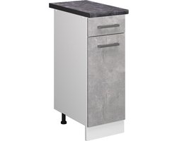 Vicco R-Line Keukenonderkast – 30 cm, WB Antraciet Beton