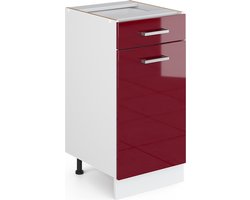 Vicco R-Line Keukenonderkast – 40 cm zonder werkblad Rode hoogglans