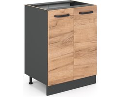 Vicco R-Line Keukenonderkast – 60 cm zonder werkblad Krachtige eik goud