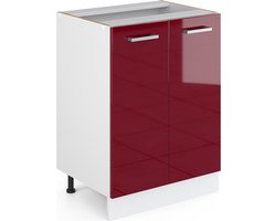 Vicco R-Line Keukenonderkast – 60 cm zonder werkblad Rode hoogglans