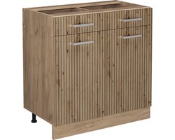 Vicco R-Line Keukenonderkast – 80 cm zonder werkblad Artisanaal eiken