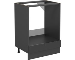 Vicco R-Line Ovenombouwkast – 60 cm zonder werkblad Antraciet Hoogglans