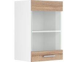 Vicco R-Line Universele hangkast – 40 cm met glazen deur Sonoma met glazen deur