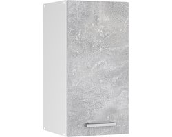 Vicco R-Line Universele hangkast – 40 cm met open schappen Beton met open schappen
