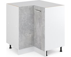 Vicco R-Line Universele hoekkast – 75.6 cm met deur, zonder werkblad Beton