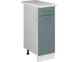 Vicco R-Line Universele onderkast – 30 cm met lade, met werkblad Blauw-grijs