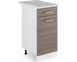 Vicco R-Line Universele onderkast – 40 cm met lade, met werkblad Grijs