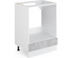 Vicco R-Line Universele onderkast – 60 cm met grote nis, zonder werkblad Beton met grote nis, zonder werkblad