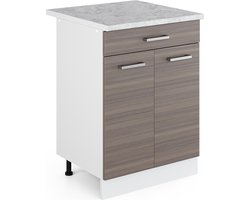 Vicco R-Line Universele onderkast – 60 cm met laden Grijs