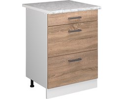Vicco R-Line Universele onderkast – 60 cm met laden Sonoma