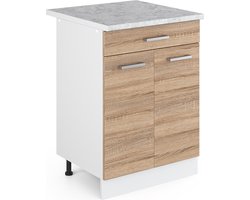 Vicco R-Line Universele onderkast – 60 cm met laden Sonoma