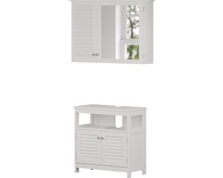 Vicco Riad Badkamermeubelset – 2 delen, onderkast met tussenplank Wit