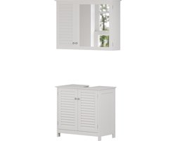 Vicco Riad Badkamermeubelset – 2 delen Wit