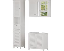 Vicco Riad Badkamermeubelset – 3 delen, optie 5 Wit