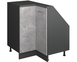 Vicco Rion Kast voor schuine wand Hoekkast – 75.6 x 81.6 cm met 1 deur Beton/antraciet
