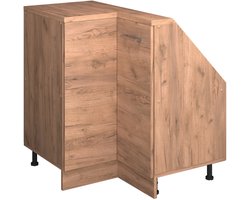 Vicco Rion Kast voor schuine wand Hoekkast – 75.6 x 81.6 cm met 1 deur Krachtige eik goud
