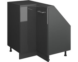 Vicco Rion Kast voor schuine wand Hoekkast – met 1 deur Antraciet hoogglans/antraciet