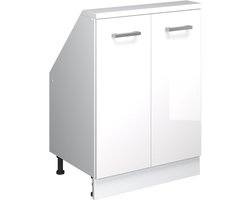 Vicco Rion Kast voor schuine wand – met 2 deuren Wit hoogglans/wit