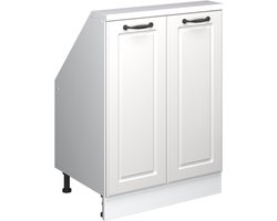 Vicco Rion Kast voor schuine wand – met 2 deuren Wit landhuis/wit