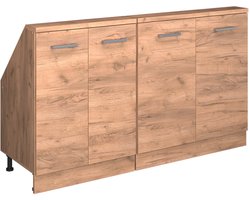 Vicco Rion Kastenset voor schuine wand – Set van 2 Krachtige eik goud