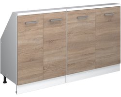 Vicco Rion Kastenset voor schuine wand – Set van 2 Sonoma/Wit