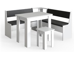 Vicco Roman Hoekbank set – 150 x 150 cm met tafel Wit
