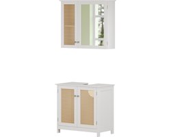 Vicco Rosario Badkamermeubelset – 2 delen Wit