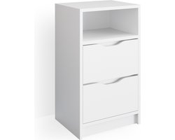 Vicco Ruben Boxspring nachtkastje – 38 x 66.6 cm Wit