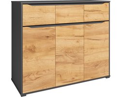 Vicco Ruben Dressoir – 48 x 101.6 cm met laden Krachtige eik goud