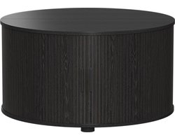 Vicco Selva Salontafel – 80 x 80 cm met schuifdeur Zwart