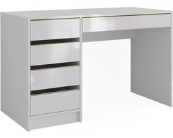 Vicco Sherry Kaptafel – 120 cm Zonder spiegel Wit/Goud