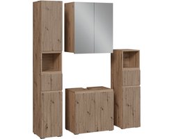 Vicco Takumi Badkamermeubelset – 4 delen Ambachtelijk