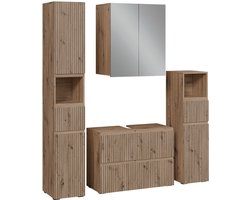 Vicco Takumi Badkamermeubelset – 4 delen Ambachtelijk