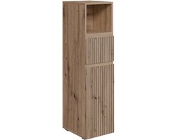 Vicco Takumi Halfhoge kast – 30 x 112.6 cm met lade en deur Ambachtelijk