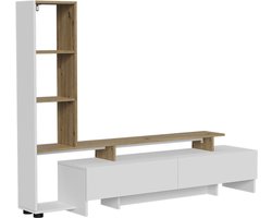 Vicco Tavora TV-meubel – 168.2 x 120 cm met 2 lades Wit/eiken