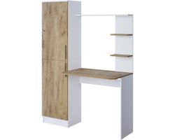 Vicco TessaBureau – 122.9 x 33.4 cm Eik wit/goud