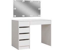 Vicco Thalia Kaptafel – 100 cm met LED-verlichting Wit