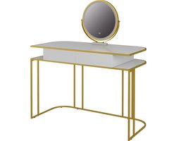 Vicco Tiara Kaptafel – 110 cm Wit/Goud